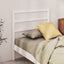 sengegavl 95x4x100 cm massivt fyrretræ hvid