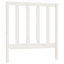 sengegavl 95x4x100 cm massivt fyrretræ hvid