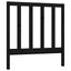 sengegavl 95x4x100 cm massivt fyrretræ sort