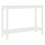 konsolbord 110x40x80 cm massivt fyrretræ hvid