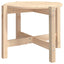 sofabord Ø 62,5x45 cm massivt fyrretræ