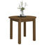 sofabord Ø 55x45 cm massivt fyrretræ gyldenbrun