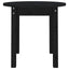 sofabord Ø 45x40 cm massivt fyrretræ sort