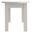 sofabord 80x40x35 cm massivt fyrretræ hvid
