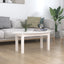 sofabord 80x40x35 cm massivt fyrretræ hvid