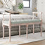 bænk 110x40x70 cm velour lysegrå