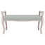 bænk 110x45x60 cm velour lysegrå