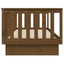 daybed 100x200 cm massivt fyrretræ gyldenbrun
