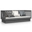 daybed 75x190 cm massivt fyrretræ grå