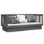 daybed 75x190 cm massivt fyrretræ grå