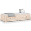 daybed uden madras 80x200 cm massivt fyrretræ
