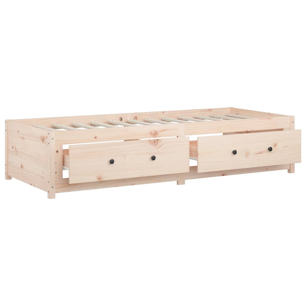 daybed uden madras 80x200 cm massivt fyrretræ