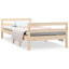 sengeramme uden madras 80x200 cm massivt fyrretræ