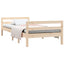 sengeramme uden madras 80x200 cm massivt fyrretræ