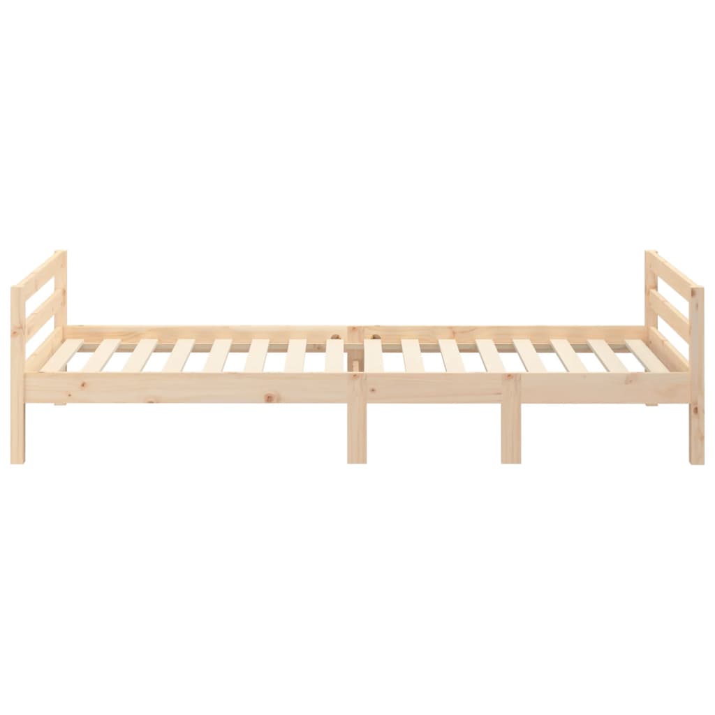 sengeramme uden madras 80x200 cm massivt fyrretræ