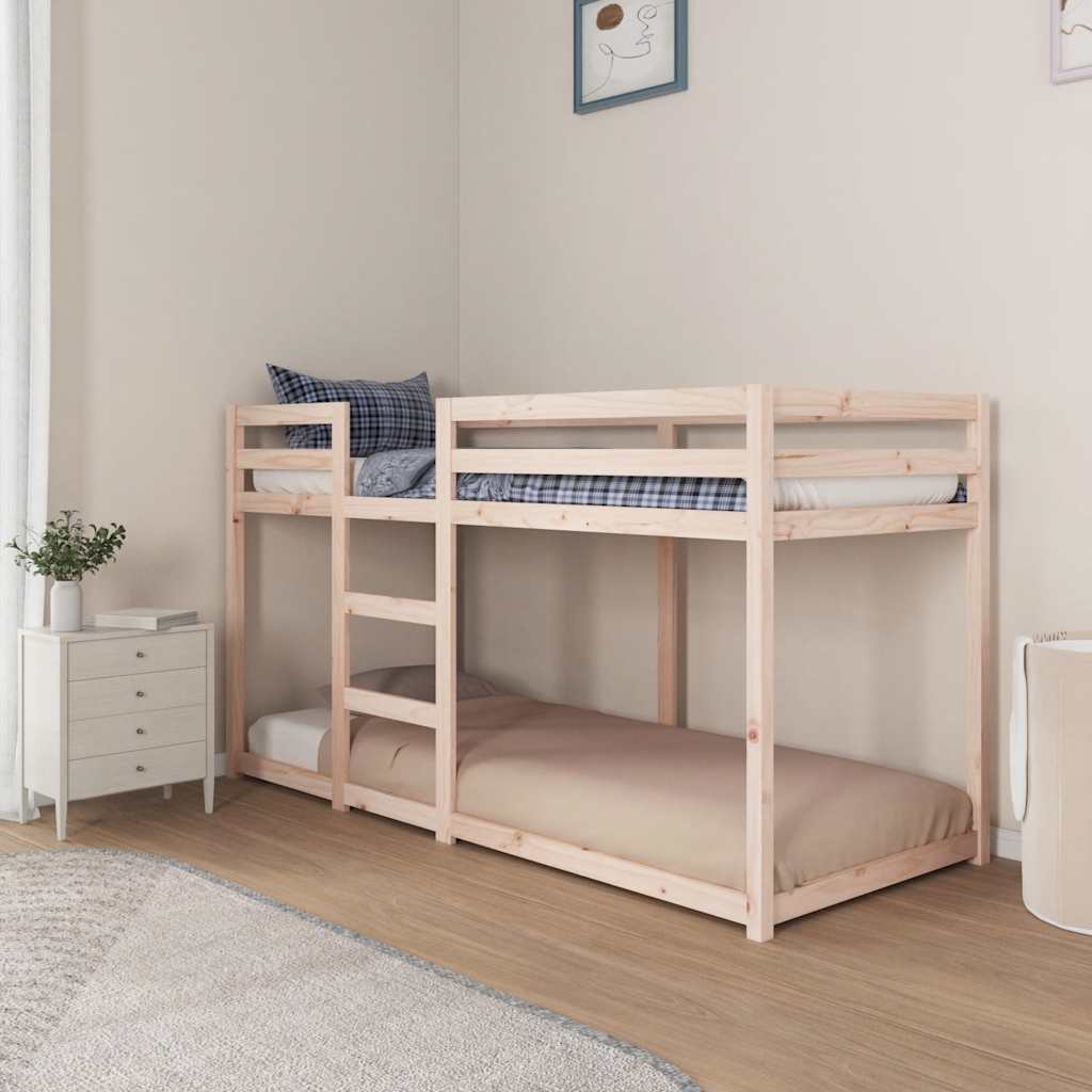køjeseng 80x200 cm massivt fyrretræ