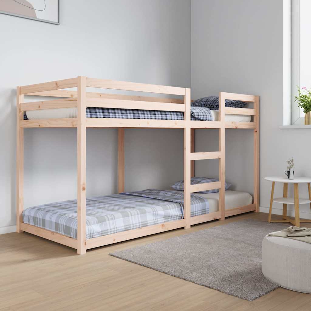 køjeseng 80x200 cm massivt fyrretræ
