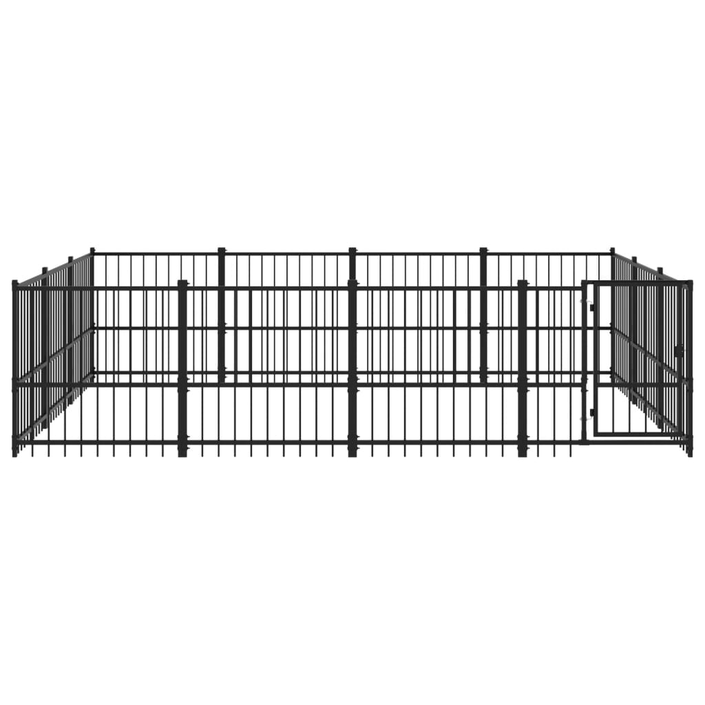 udendørs hundegård 11,58 m² stål