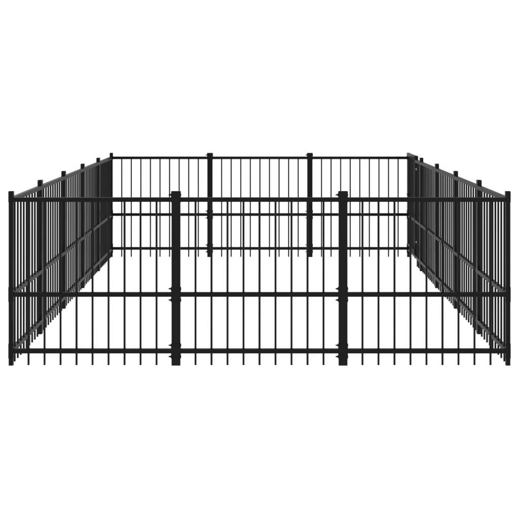 udendørs hundegård 14,11 m² stål