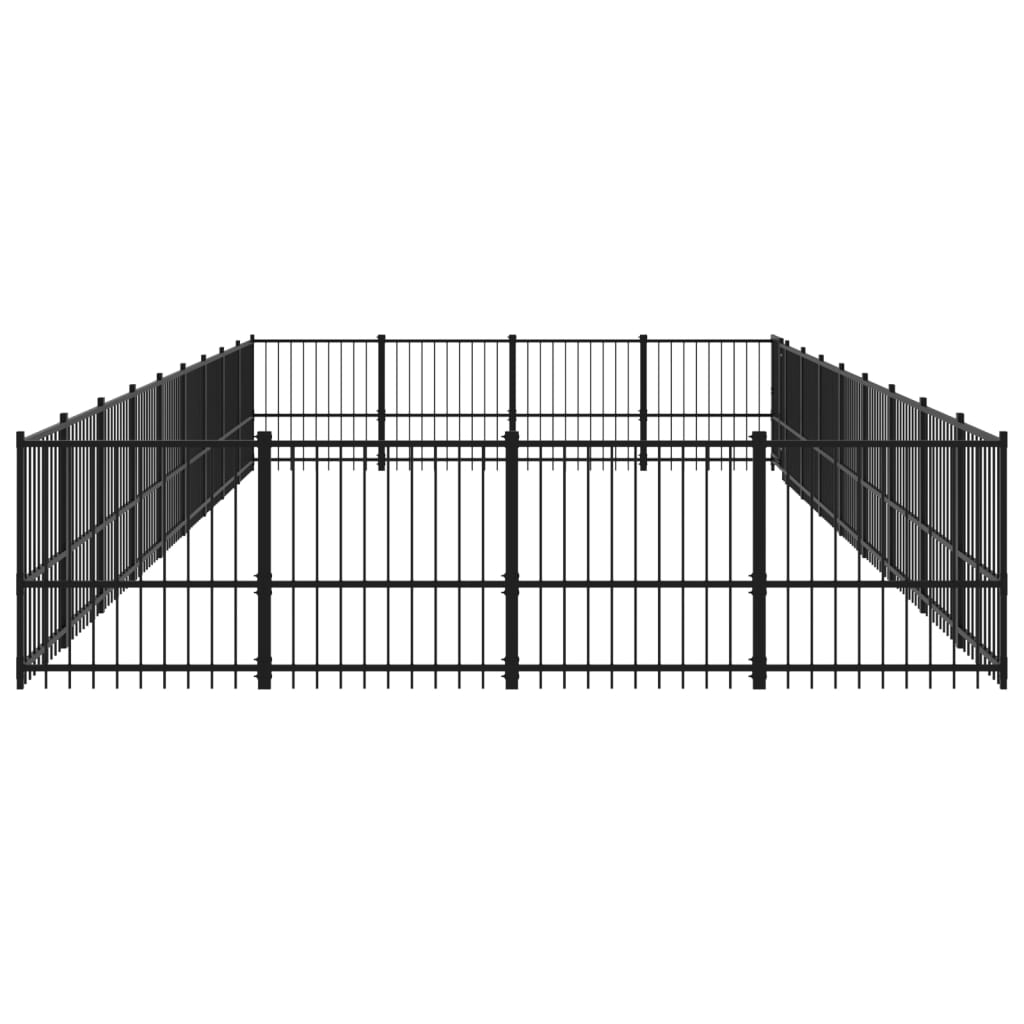 udendørs hundegård 33,87 m² stål