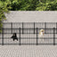 udendørs hundegård 33,87 m² stål
