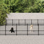 udendørs hundebur 46,1 m² stål