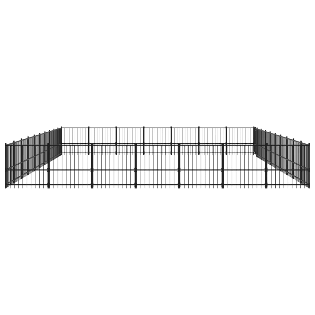 udendørs hundegård 65,86 m² stål