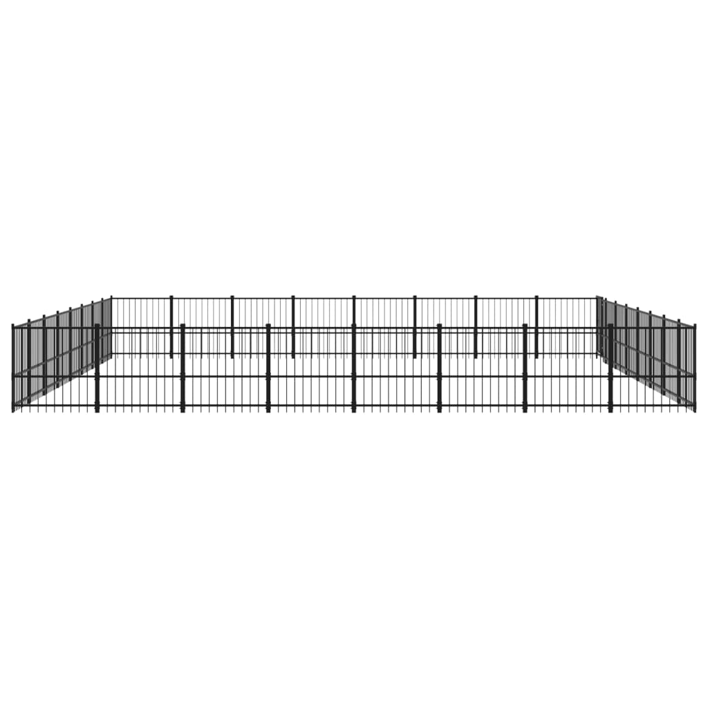 udendørs hundegård 60,22 m² stål
