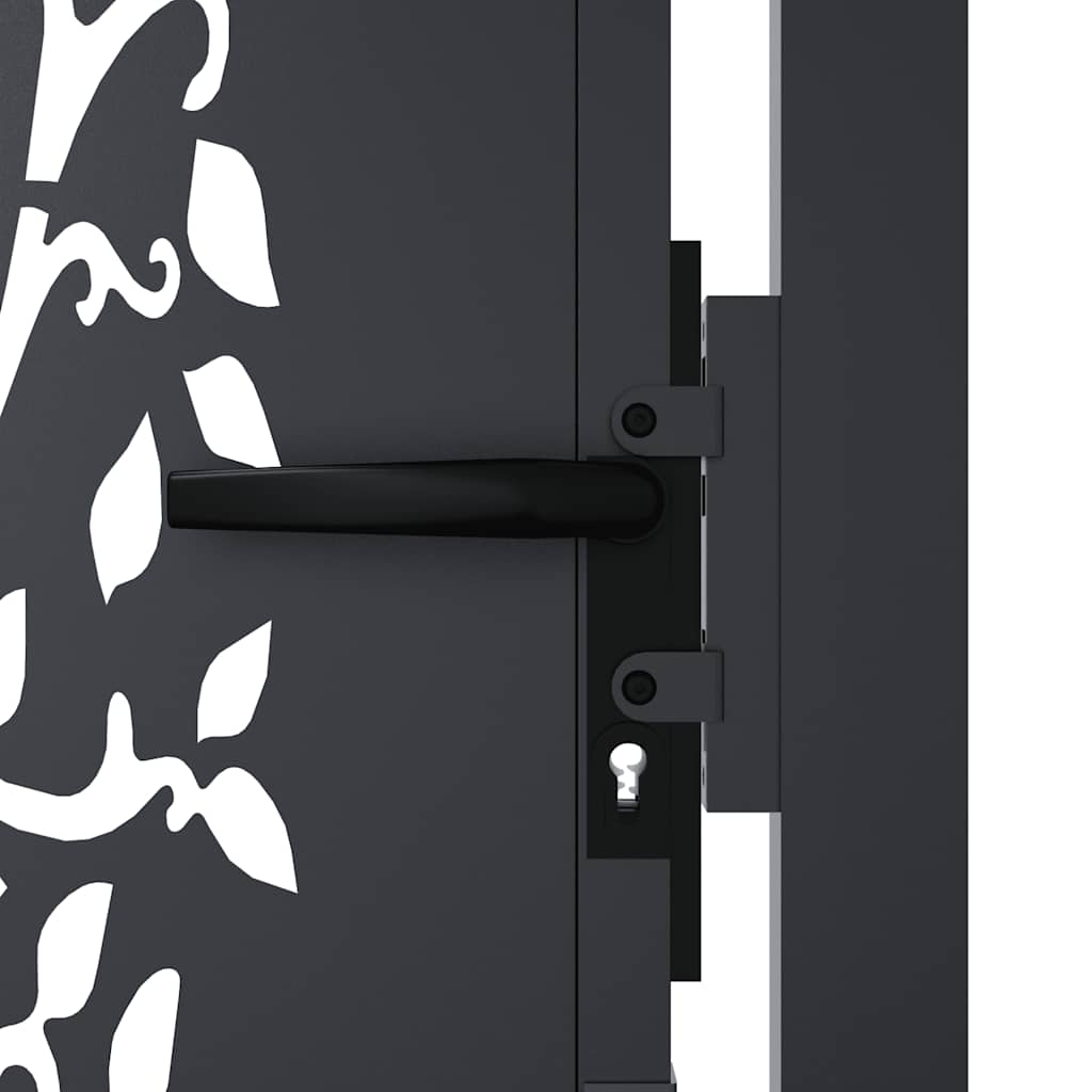 havelåge antracitgrå 100x200 cm ståltrædesign