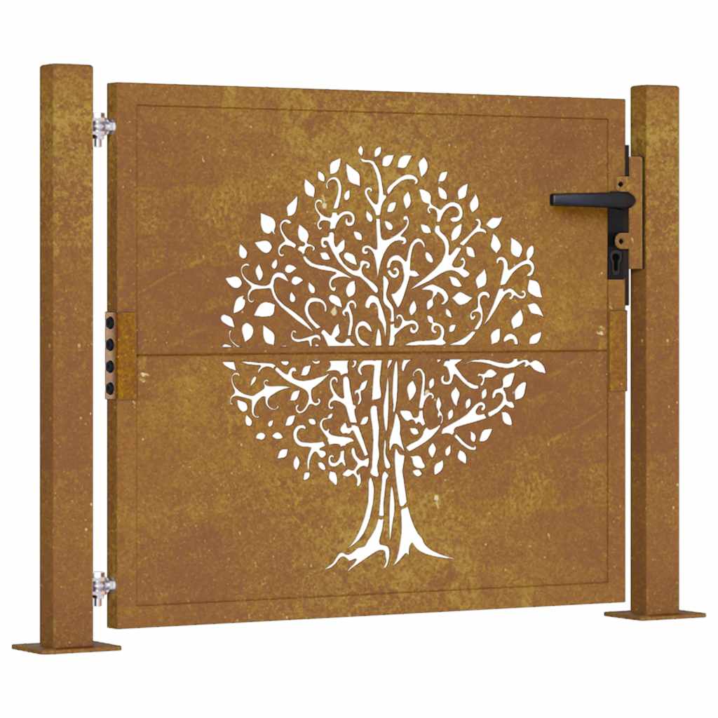 havelåge 100x100 cm cortenstål trædesign