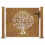 havelåge 100x100 cm cortenstål trædesign