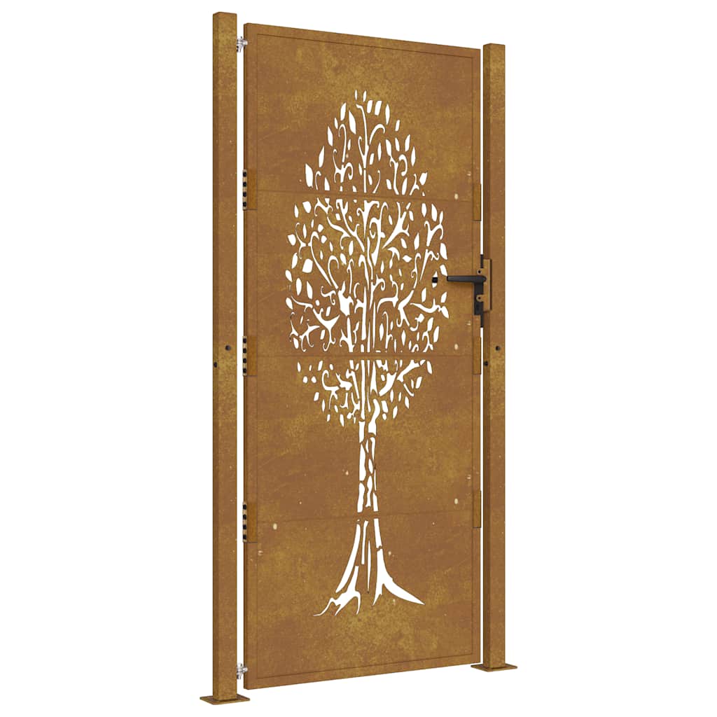 havelåge 100x175 cm cortenstål trædesign