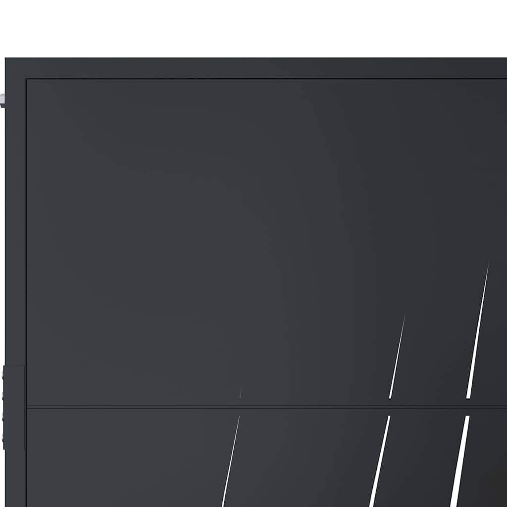 havelåge antracitgrå 100x150 cm stålgræsdesign