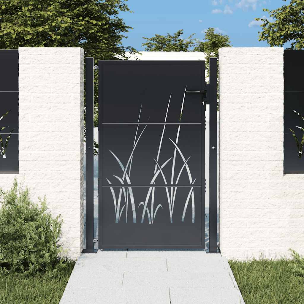 havelåge antracitgrå 100x150 cm stålgræsdesign