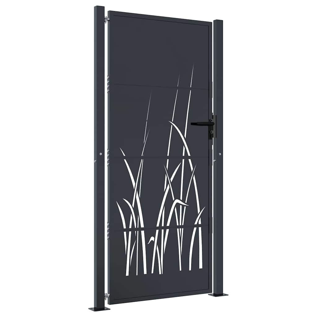 havelåge antracitgrå 100x175 cm stålgræsdesign