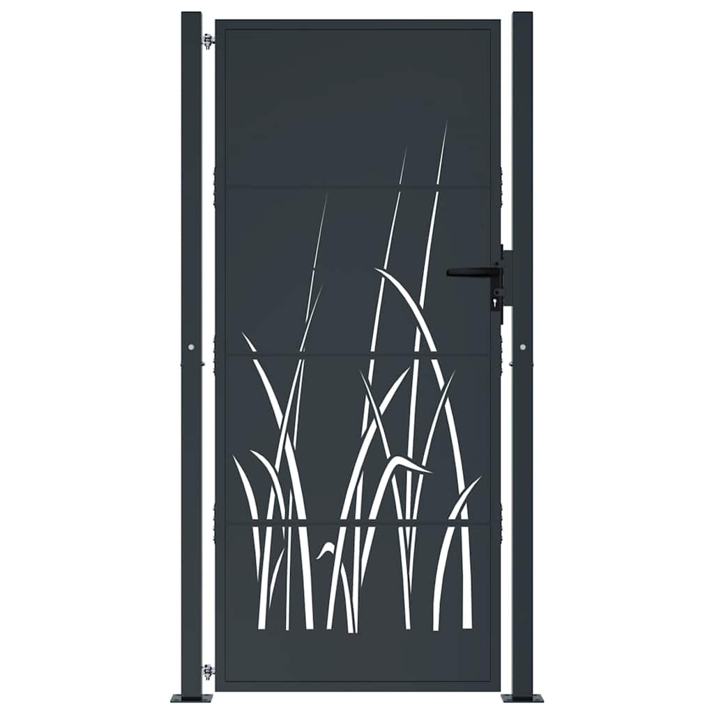 havelåge antracitgrå 100x200 cm stålgræsdesign
