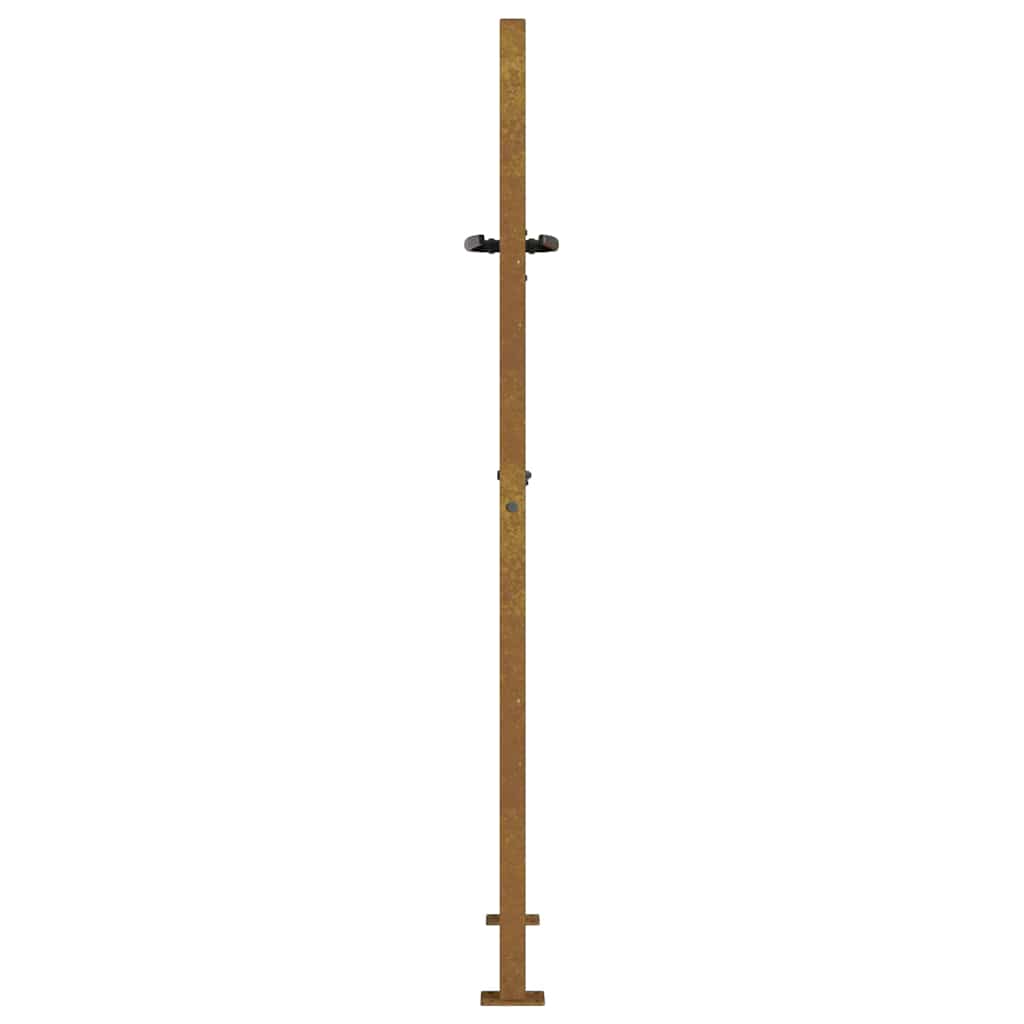 havelåge 100x150 cm cortenstål græsdesign