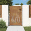havelåge 100x150 cm cortenstål græsdesign