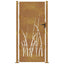 havelåge 100x200 cm cortenstål græsdesign