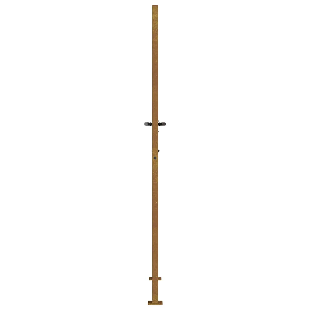 havelåge 100x200 cm cortenstål græsdesign