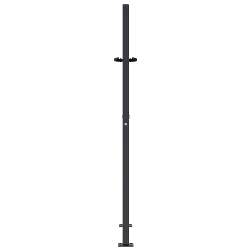 havelåge antracitgrå 100x125 cm stål bambusdesign