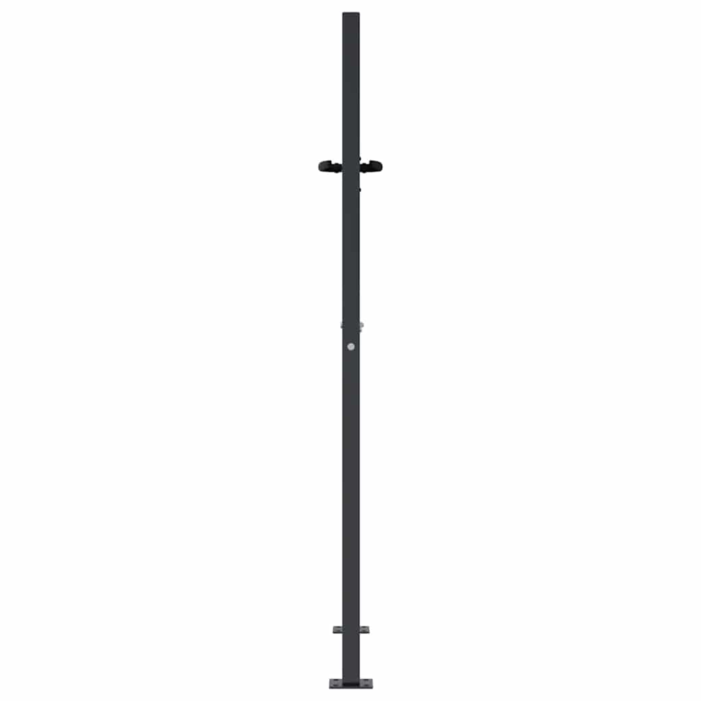 havelåge antracitgrå 100x150 cm stål bambusdesign