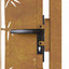 havelåge 100x150 cm cortenstål bambusdesign