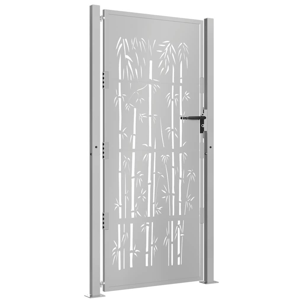 havelåge 100x200 cm cortenstål bambusdesign