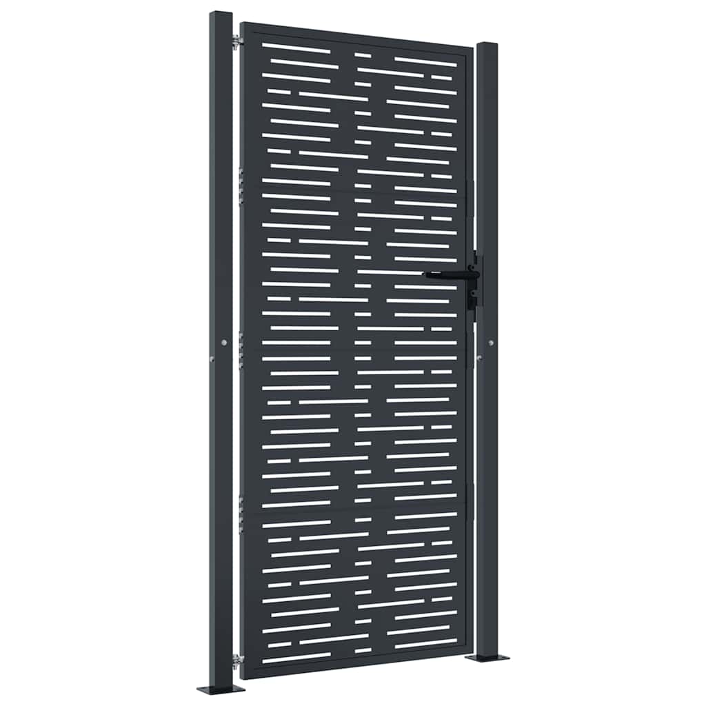 havelåge antracitgrå 100x175 cm stål firkantet design