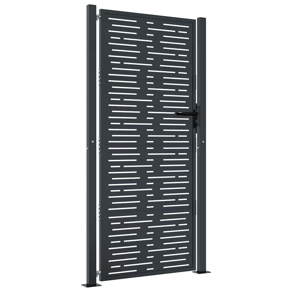 havelåge antracitgrå 100x200 cm stål firkantet design