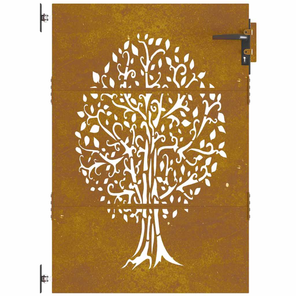 havelåge 85x150 cm cortenstål trædesign