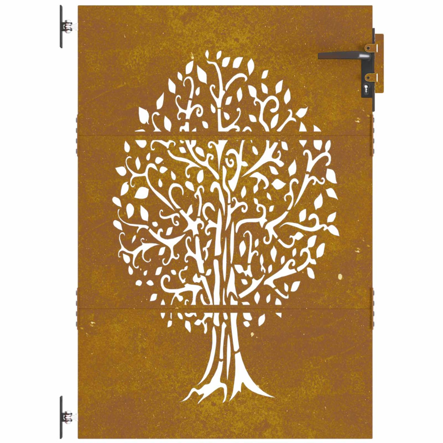 havelåge 85x150 cm cortenstål trædesign