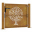 havelåge 100x75 cm cortenstål trædesign