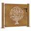 havelåge 100x100 cm cortenstål trædesign
